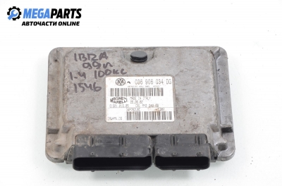 ECU for Seat Ibiza 1.4 16V, 100 hp, hatchback, 5 doors, 2004 № Magneti Marelli 036 906 034