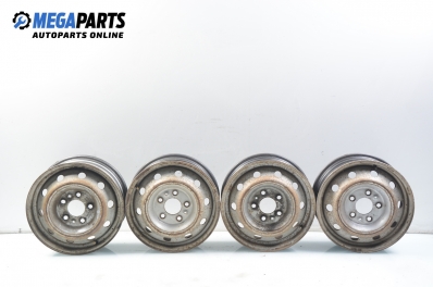 Steel wheels for Peugeot Boxer (1994-2002) 16 inches, width 6 (The price is for the set)