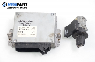 ECU incl. ignition key for Opel Vectra B 2.0 16V, 136 hp, station wagon, 1997 № GM 90 464 731 RT