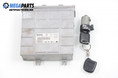 ECU cu cheie de contact pentru Audi A4 (B5) 1.8, 125 cp, sedan, 1995 № BOSCH 0 261 203 938/939