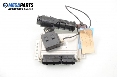 ECU mit zündschlüssel und wegfahrsperre für Fiat Marea 1.9 JTD, 110 hp, combi, 2001 № Bosch 0 281 010 342