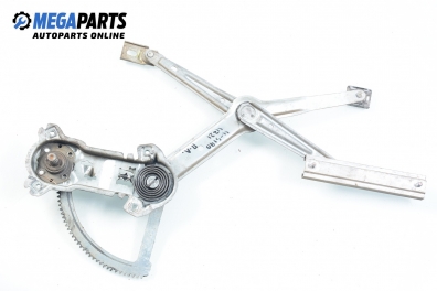 Macara geam cu acționare manuală pentru Mercedes-Benz 190 (W201) 1.8, 109 cp, 1991, poziție: stânga - fața