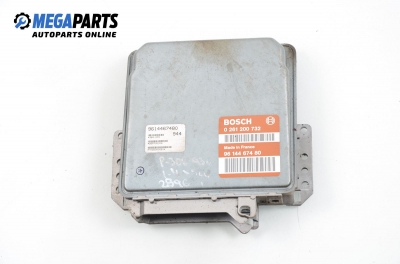 ECU for Peugeot 306 1.4, 75 hp, hatchback, 5 doors, 1993 № Bosch 0 261 200 732