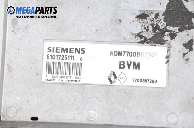 ECU cu cheie de contact pentru Renault Laguna 1.8, 90 cp, hatchback, 1994 № Siemens S101725111