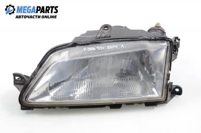 Headlight for Peugeot 306 1.4, 75 hp, sedan, 1993, position: left