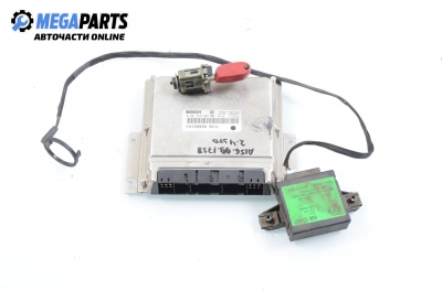 ECU mit zündschlüssel und wegfahrsperre für Alfa Romeo 156 2.4 JTD, 136 hp, sedan, 5 türen, 1999 № BOSCH 0 281 010 022