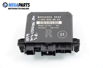 Door module for Mercedes-Benz C W203 2.7 CDI, 170 hp, sedan, 2001, position: rear - right № A 203 820 66 26