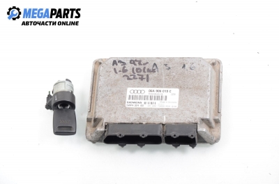 ECU cu cheie de contact pentru Audi A3 (8L) 1.6, 101 cp, 3 uși, 1997 № 06A 906 019 E