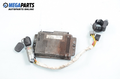 ECU incl. reader and ignition key for Renault Kangoo 1.4, 75 hp, 1998 № 7700110257 / Siemens S115301101E