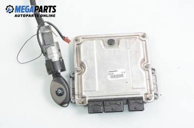 ECU mit zündschlüssel für Citroen C8 2.2 HDi, 128 hp, 2004 № Bosch 0 281 011 522
