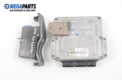 ECU incl. card and reader for Renault Laguna 2.2 dCi, 150 hp, station wagon, 2003 № Bosch 0 281 011 325
