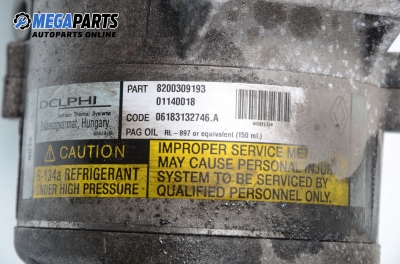 Compresor AC pentru Renault Megane 1.9 dCi, 120 cp, combi, 2003 № 8200309193