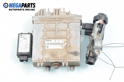 ECU incl. ignition key for Nissan Primera (P11) 2.0 TD, 90 hp, sedan, 2000 № Bosch 0 281 001 629
