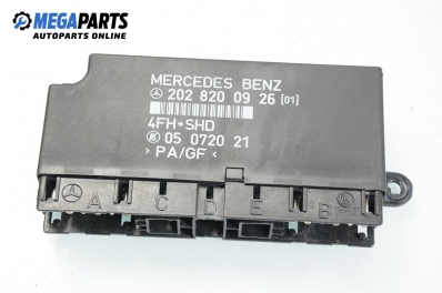 Komfort-modul for Mercedes-Benz C-Klasse 202 (W/S) 1.8, 122 hp, sedan, 1996 № 202 820 09 26