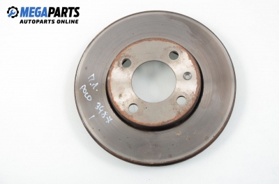 Brake disc for Volkswagen Polo (6N/6N2) 1.9 D, 64 hp, 3 doors, 1997, position: front