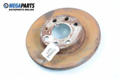 Brake disc for Opel Corsa B 1.5 D, 50 hp, 5 doors, 1995, position: front