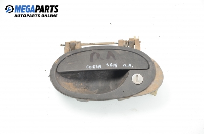 Außengriff für Opel Corsa C 1.2, 75 hp, hecktür, 5 türen, 2002, position: links, vorderseite