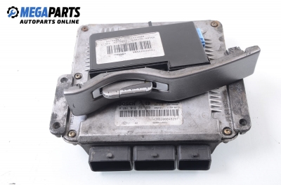 ECU incl. card and reader for Renault Laguna 1.9 dCi, 120 hp, station wagon, 2001 № Bosch 0 281 010 297