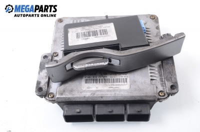 ECU mit leser und karte für Renault Laguna 1.9 dCi, 120 hp, combi, 2001 № Bosch 0 281 010 297