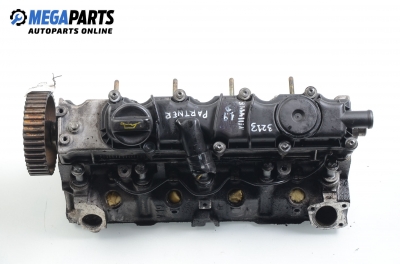 Engine head for Peugeot Partner 1.9 D, 69 hp, truck, 2004