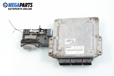 ECU incl. card and reader for Renault Laguna II (X74) 1.9 dCi, 120 hp, hatchback, 2002 № Bosch 0 281 011 101