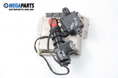 ECU mit zündschlüssel und wegfahrsperre für Alfa Romeo 156 2.4 JTD, 136 hp, sedan, 1998 № Bosch 0 281 001 890