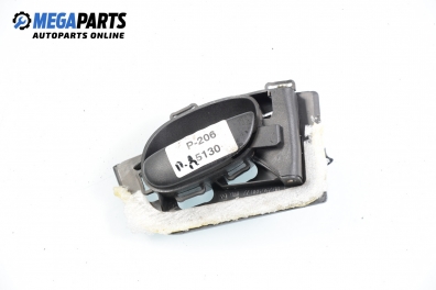 Inner handle for Peugeot 206 1.6, 89 hp, hatchback, 5 doors, 1999, position: front - right