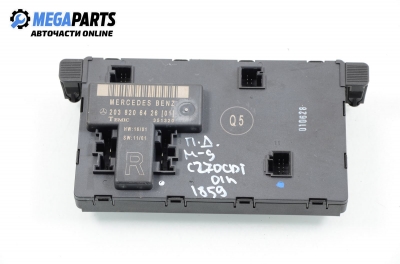 Door module for Mercedes-Benz C W203 2.7 CDI, 170 hp, sedan, 2001, position: front - right № A 203 820 64 26