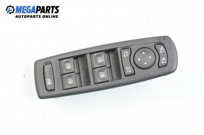 Window and mirror adjustment switch for Renault Laguna III 2.0 dCi, 150 hp, hatchback, 2012