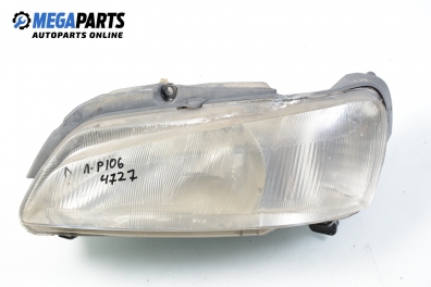 Headlight for Peugeot 106 1.0, 50 hp, 3 doors, 1999, position: left Valeo