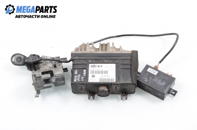 ECU mit zündschlüssel und wegfahrsperre für Volkswagen Polo (6N/6N2) 1.4 16V, 100 hp, hecktür, 3 türen, 1996 № Magneti Marelli 61600.261.14