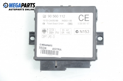Modul închidere centralizată pentru Opel Astra G 2.0 DI, 82 cp, hatchback, 5 uși, 1999 № GM 90 560 112
