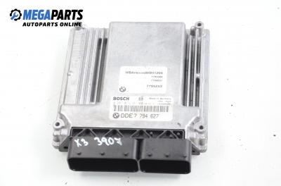 ECU für BMW X3 (E83) 3.0 d, 204 hp automatik, 2004 № Bosch 0 281 011 121 / DDE 7 794 627