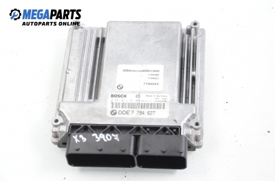 ECU for BMW X3 (E83) 3.0 d, 204 hp automatic, 2004 № Bosch 0 281 011 121 / DDE 7 794 627