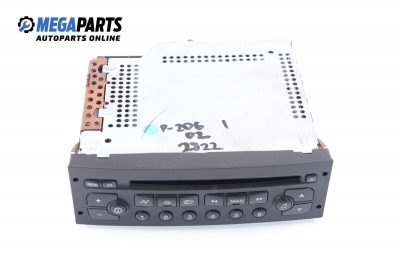 CD player for Peugeot 206 1.6 16V, 109 hp, hatchback, 5 doors automatic, 2002