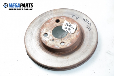 Brake disc for Kia Rio 1.5, 95 hp, sedan, 2003, position: front