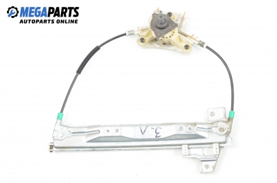 Macara geam cu acționare manuală pentru Peugeot 407 1.6 HDi, 109 cp, sedan, 2004, poziție: stânga - spate