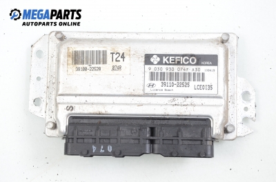 ECU for Hyundai Accent 1.3, 75 hp, hatchback, 5 doors, 2001 № 39110-22525