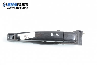 Outer handle for Peugeot 307 2.0 HDi, 90 hp, hatchback, 5 doors, 2004, position: rear - left
