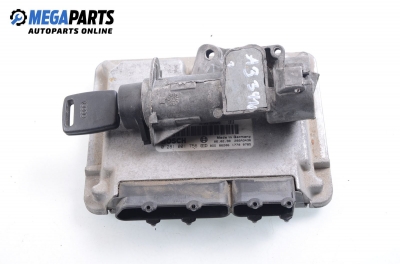 ECU mit zündschlüssel für Audi A3 (8L) 1.9 TDI, 110 hp, 3 türen, 1998 № Bosch 0 281 001 756