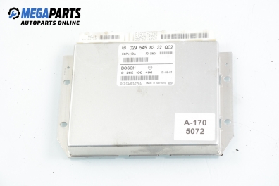 ESP+BAS module for Mercedes-Benz A-Class W168 1.7 CDI, 95 hp, 5 doors automatic, 2001 № Bosch 0 265 109 496