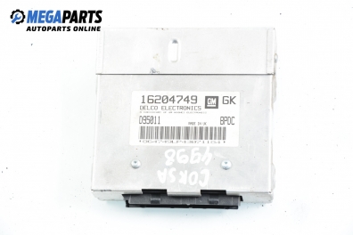 ECU for Opel Corsa B 1.4, 60 hp, 3 doors, 1994, position: left № GM 16204749