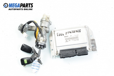 ECU incl. ignition key for Kia Sportage II (KM) 2.0 CRDi 4WD, 113 hp, 2006 № Bosch 0 281 012 099