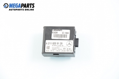 Anti theft alarm lock for Mercedes-Benz C-Class 203 (W/S/CL) 1.8 Kompressor, 143 hp, sedan, 2003 № A 211 820 91 26