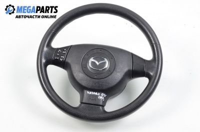 Steering wheel for Mazda 2 1.4 TDCi, 68 hp, hatchback, 5 doors, 2005