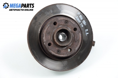 Knuckle hub for Peugeot 206 1.4, 75 hp, hatchback, 5 doors, 1999, position: front - left