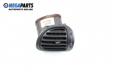Fantă de aer încălzire for Peugeot 206 1.4, 75 hp, hatchback, 3 uși, 2003