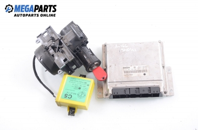 ECU incl. ignition key and immobilizer for Alfa Romeo 166 2.4 JTD, 136 hp, 1998 № Bosch 0 281 001 890