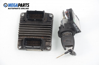 ECU mit zündschlüssel und leser für Opel Astra G 1.7 16V DTI, 75 hp, combi, 2001 № 8973065750