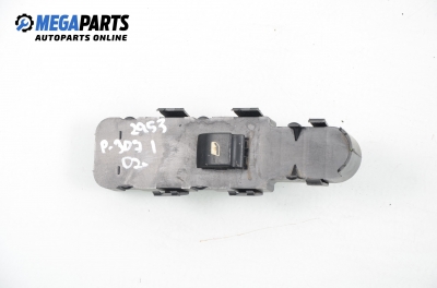Power window button for Peugeot 307 2.0 HDI, 90 hp, hatchback, 5 doors, 2002